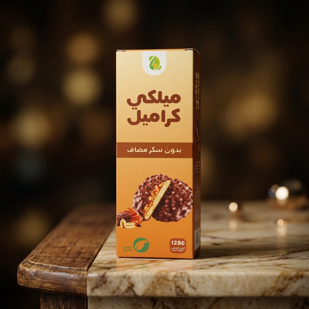 كوكيز ميلكي كراميل بدون سكر