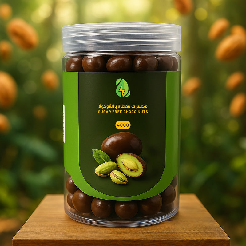 Sugar-Free Pistachio Covered Chocolate Nuts 400g