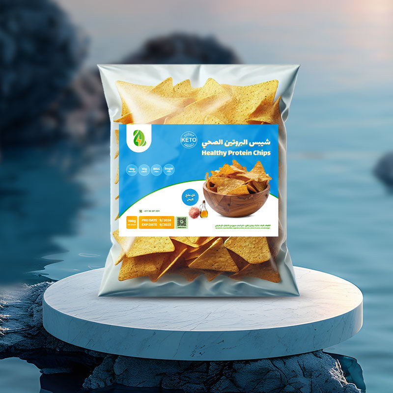 Keto-Friendly Sea Salt Protein Chips 100g